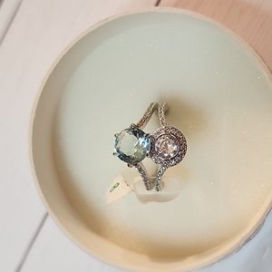 Bomb Party Ring size 8 Rhodium Plated